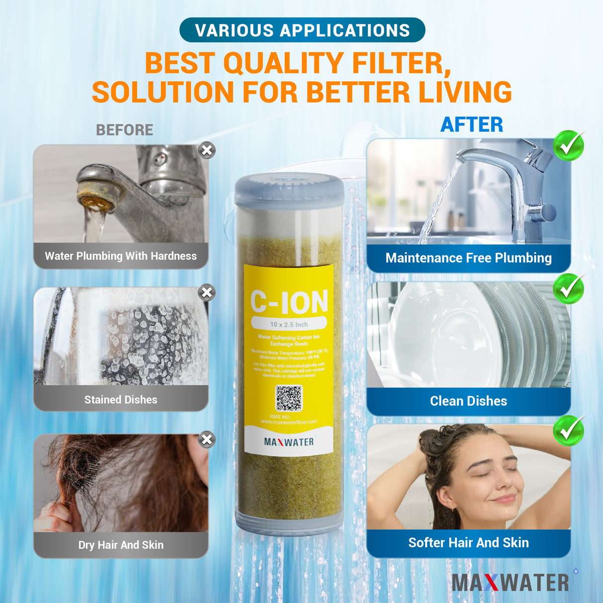 water softener filter cartridge