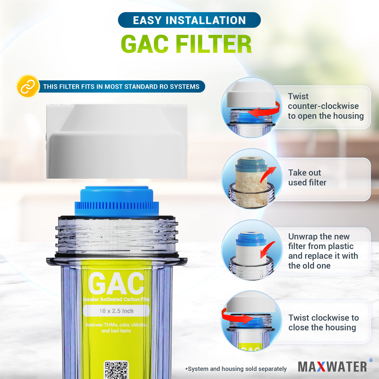 gac 10 water filter