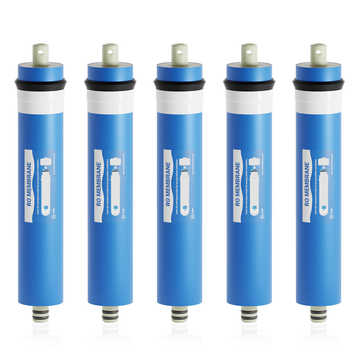 5 pack replace ro filters membrane